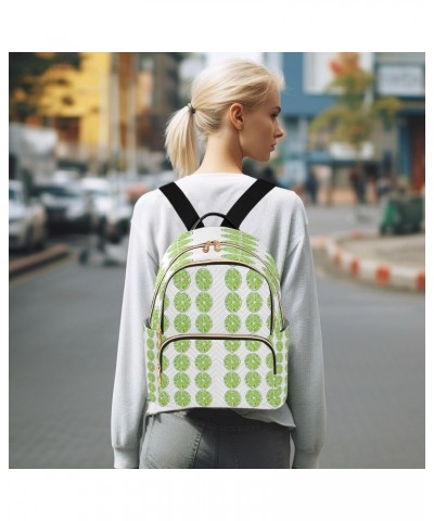 Green Lemon Women Backpack Purse Travel Daypack Shoulder Bag $14.00 Backpacks