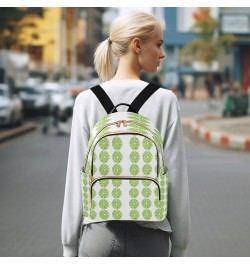 Green Lemon Women Backpack Purse Travel Daypack Shoulder Bag $14.00 Backpacks