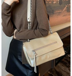 Women Ladies Tote Bag Trendy Vegan Leather Hobo Shoulder Bag Casual Crossbody Bag Purse Khaki $21.83 Totes