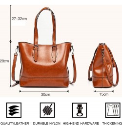 Women Handbags PU Leather Tote Bag for Ladies High Capacity Messenger Bags Crossbody Bags with Shoulder Strap-Khaki Brown $43...