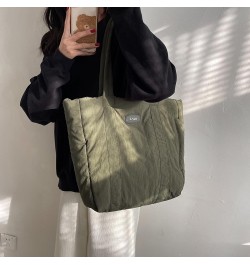 Women Puffer Tote Bag Lar ity Handle Bag Litweit Puffy Shoulr Bag Hobo Bag Green $8.15 Totes