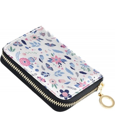 Hibiscus Hawaii Flower RFID Credit Card Holder Leather With Zipper Card Case Wallet for Women Girls Color 326 $10.82 Wallets