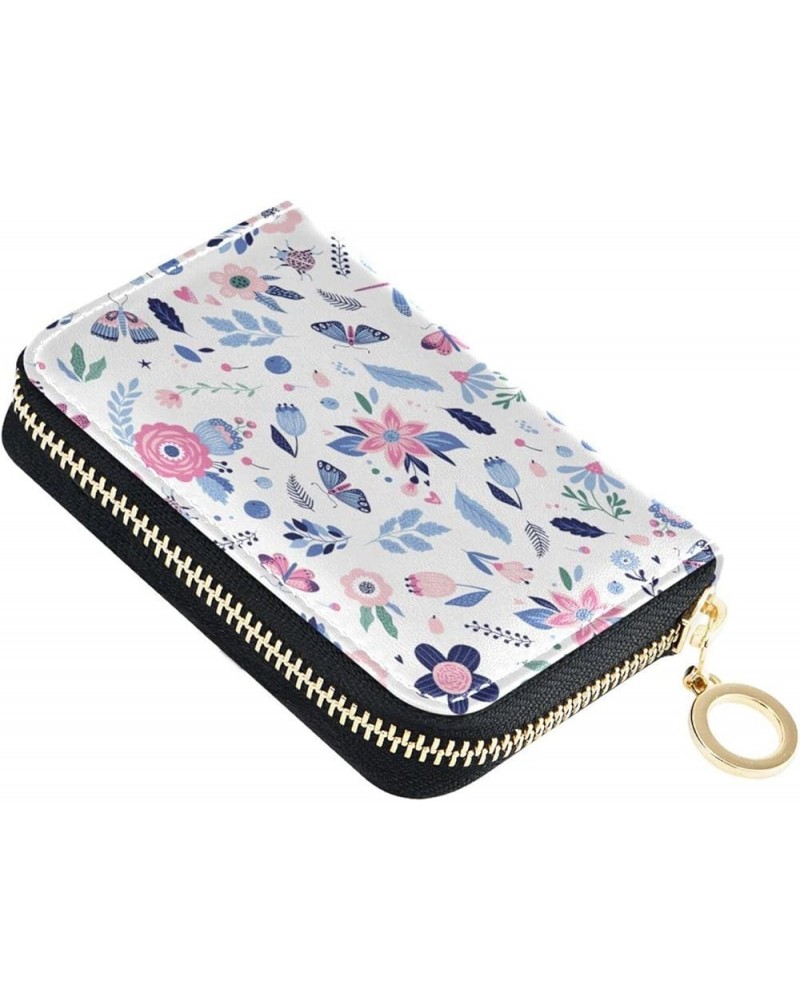 Hibiscus Hawaii Flower RFID Credit Card Holder Leather With Zipper Card Case Wallet for Women Girls Color 326 $10.82 Wallets