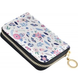 Hibiscus Hawaii Flower RFID Credit Card Holder Leather With Zipper Card Case Wallet for Women Girls Color 326 $10.82 Wallets