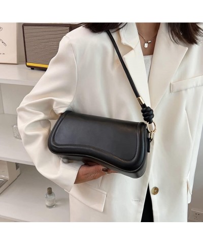 Fashion Vegan Leather Shoulder Bag for Women with 2 Strap Small Flap Purse Handbag Casual Flap Crossbody Bag (Red) Black $23....