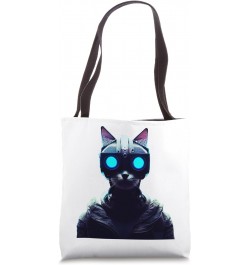 Cyberpunk Cat 1 Tote Bag $13.78 Totes