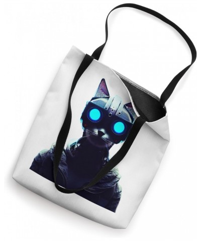 Cyberpunk Cat 1 Tote Bag $13.78 Totes