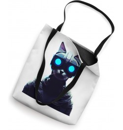 Cyberpunk Cat 1 Tote Bag $13.78 Totes