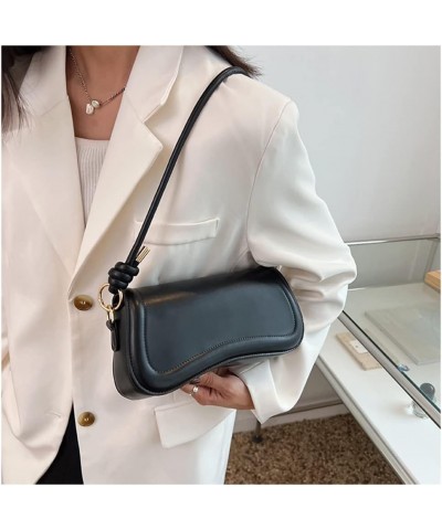 Fashion Vegan Leather Shoulder Bag for Women with 2 Strap Small Flap Purse Handbag Casual Flap Crossbody Bag (Red) Black $23....