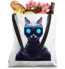 Cyberpunk Cat 1 Tote Bag $13.78 Totes