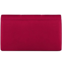 Evening Clutch Purse Prom Party Envelope Bag Elegant Formal Wedding Envelope Handbag Burgundy $12.69 Evening Bags