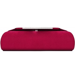 Evening Clutch Purse Prom Party Envelope Bag Elegant Formal Wedding Envelope Handbag Burgundy $12.69 Evening Bags