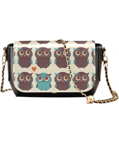 Owl Crossbody bags for Women Small Crossbody Purses with Chain Strap Wallet Purse Cross Body Bag for Women $23.99 Crossbody Bags