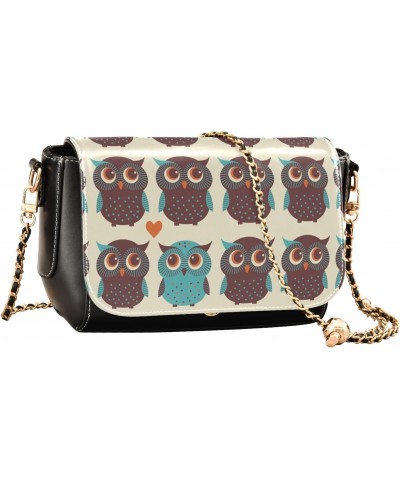 Owl Crossbody bags for Women Small Crossbody Purses with Chain Strap Wallet Purse Cross Body Bag for Women $23.99 Crossbody Bags