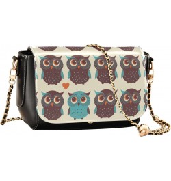 Owl Crossbody bags for Women Small Crossbody Purses with Chain Strap Wallet Purse Cross Body Bag for Women $23.99 Crossbody Bags