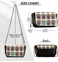 Owl Crossbody bags for Women Small Crossbody Purses with Chain Strap Wallet Purse Cross Body Bag for Women $23.99 Crossbody Bags