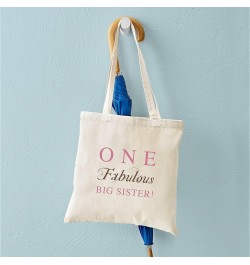 I'm The Big Sister Tote Bag Natural Canvas Tote Bag, Cloth Shopping Bag One Fabulous Big Sister Tote Bag $9.27 Travel Gear