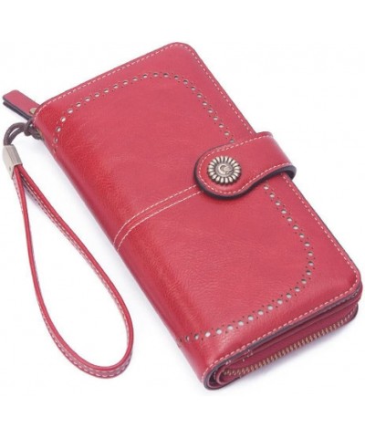 Wallet Women, Retro Wax Multifunctional Large Capacity Women's Wallet, With Multiple Colors, Suitable For Various Occasions p...