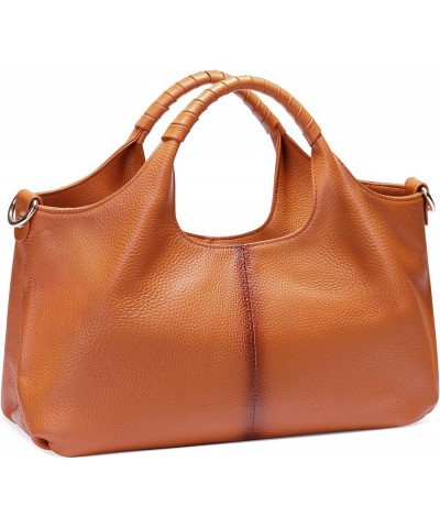 Handbags for Women Genuine Leather Hobo Bag Ladies Purses Crossbody Bags with Tassel B-brown $20.66 Totes