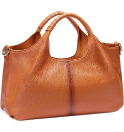 Handbags for Women Genuine Leather Hobo Bag Ladies Purses Crossbody Bags with Tassel B-brown $20.66 Totes