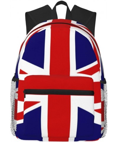 Uk Flag Print Unisex Backpack Trendy,Durable Travel Bag Sports Beach Backpack Lightweight Backpack Black One Size $16.61 Back...