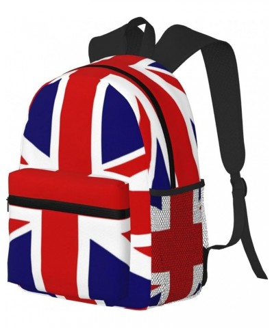 Uk Flag Print Unisex Backpack Trendy,Durable Travel Bag Sports Beach Backpack Lightweight Backpack Black One Size $16.61 Back...