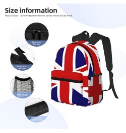 Uk Flag Print Unisex Backpack Trendy,Durable Travel Bag Sports Beach Backpack Lightweight Backpack Black One Size $16.61 Back...