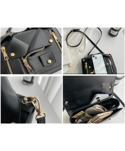 Women's Crossbody Bag for Women Detachable Shoulder Strap Flip Jacket Shoulder Bag Square Large Capacity Clothing Bag Black $...