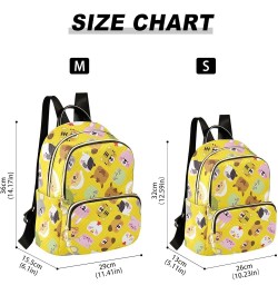 Backpack Purse for Women Cute Animal Head Cartoon, Mini Fashion Backpack Lightweight Casual Daypack Shoulder Bag Travel Backp...