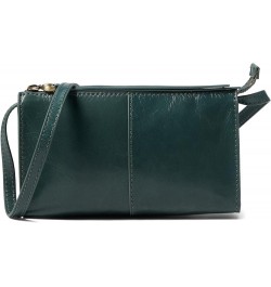 Jewel Crossbody Bag For Women - Leather Construction With Zippered Closure, Compact and Practical Hand Bag Sage Leaf $32.96 H...