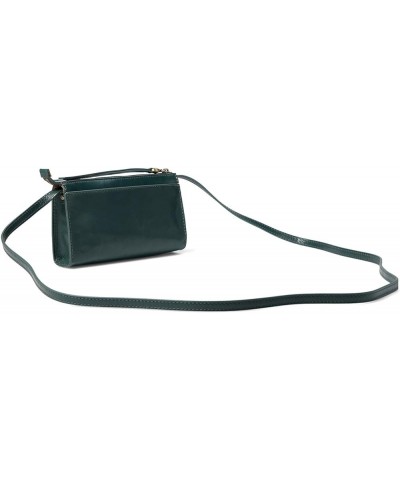 Jewel Crossbody Bag For Women - Leather Construction With Zippered Closure, Compact and Practical Hand Bag Sage Leaf $32.96 H...