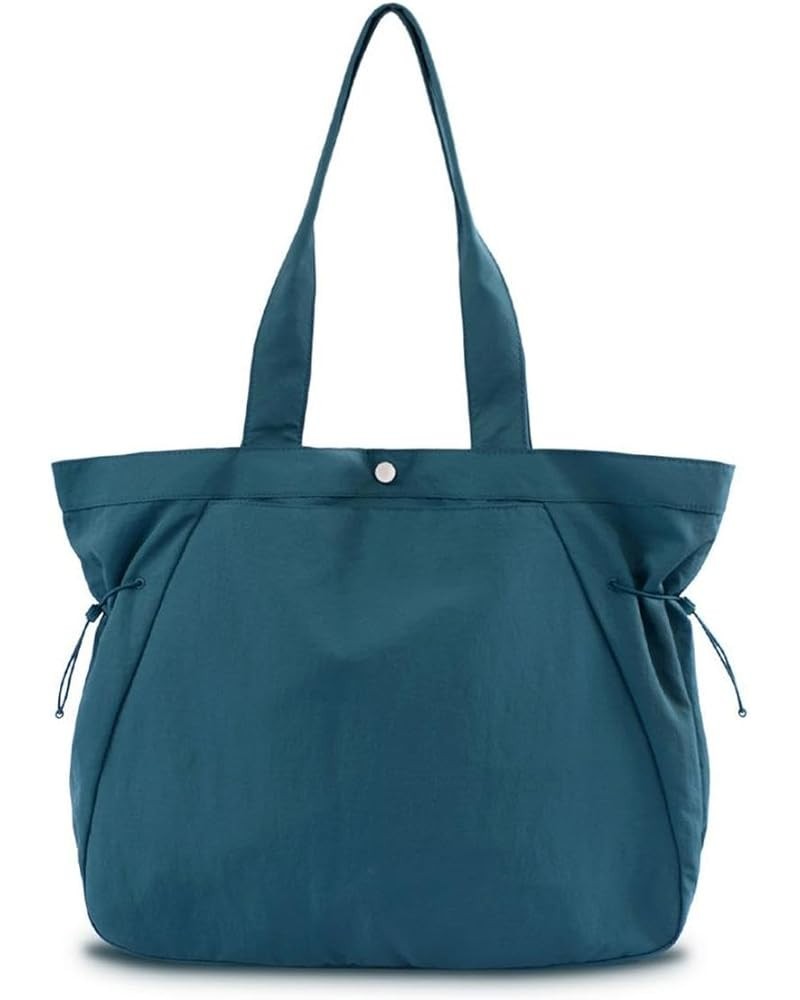 Tote Bag Outdoor Casual Handbag Yoga Large Capacity Shoulder Bag White Blue $42.53 Totes