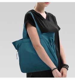 Tote Bag Outdoor Casual Handbag Yoga Large Capacity Shoulder Bag White Blue $42.53 Totes