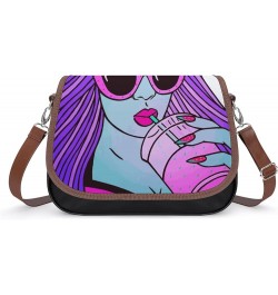 Fashion Crossbody Bags Women's Shoulder Bags Classic City Leather Satchels Hobo Bags Cartoon Fashion Beauty Color9 $22.50 Hob...