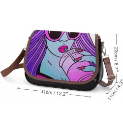 Fashion Crossbody Bags Women's Shoulder Bags Classic City Leather Satchels Hobo Bags Cartoon Fashion Beauty Color9 $22.50 Hob...