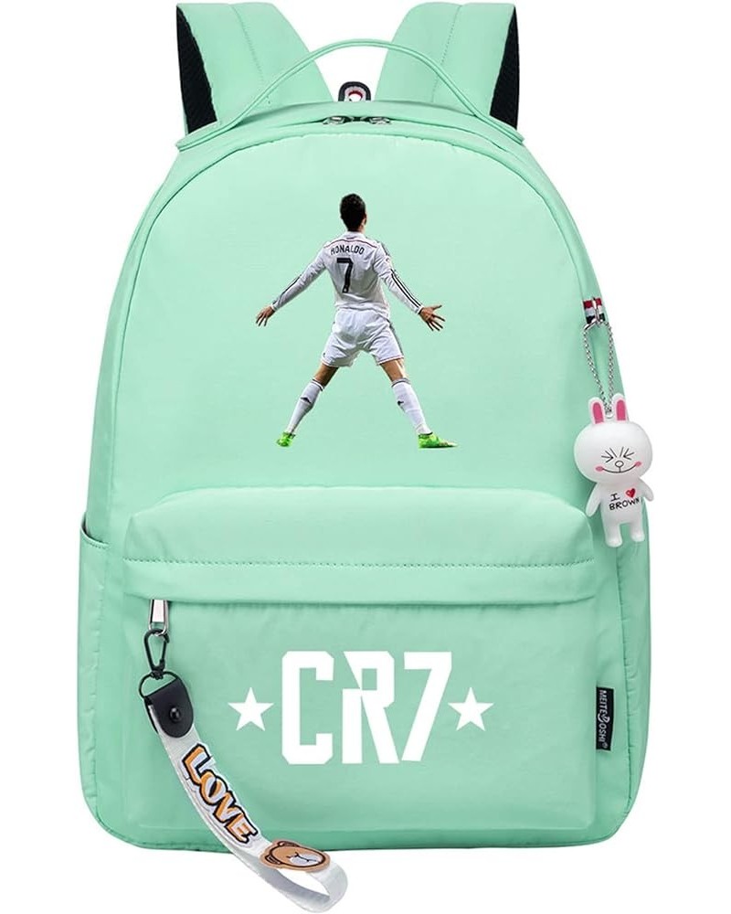 Cristiano Ronaldo Bagpack-Football Fans Canvas Bookbag Lightweight Graphic Knapsack for Travel Style 3 One Size $22.61 Backpacks