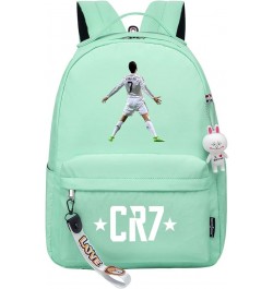 Cristiano Ronaldo Bagpack-Football Fans Canvas Bookbag Lightweight Graphic Knapsack for Travel Style 3 One Size $22.61 Backpacks