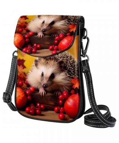 Crossbody Bags for Women,Crossbody Bag Men,Small Sling Bag,Autumn Animal and Cherry,Crossbody Purse $11.53 Crossbody Bags