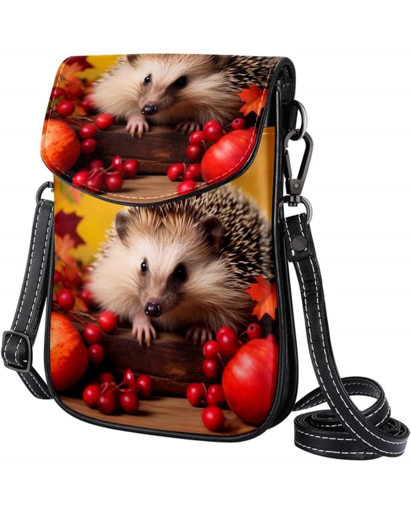 Crossbody Bags for Women,Crossbody Bag Men,Small Sling Bag,Autumn Animal and Cherry,Crossbody Purse $11.53 Crossbody Bags