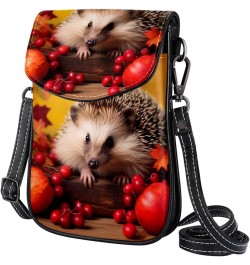 Crossbody Bags for Women,Crossbody Bag Men,Small Sling Bag,Autumn Animal and Cherry,Crossbody Purse $11.53 Crossbody Bags