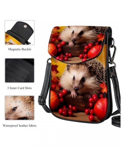 Crossbody Bags for Women,Crossbody Bag Men,Small Sling Bag,Autumn Animal and Cherry,Crossbody Purse $11.53 Crossbody Bags