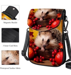 Crossbody Bags for Women,Crossbody Bag Men,Small Sling Bag,Autumn Animal and Cherry,Crossbody Purse $11.53 Crossbody Bags