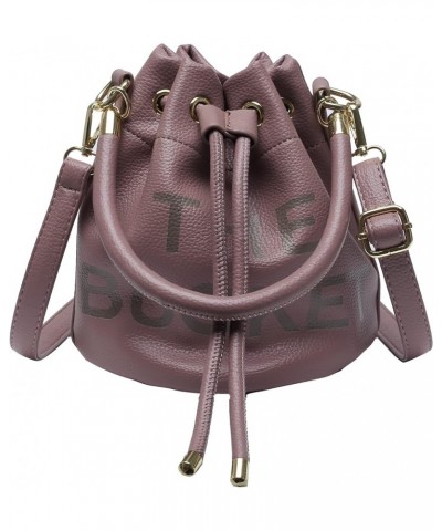 The Bucket Bag for Women, Small Leather Bucket Bag Purses, Crossbody/Handbag/Hobo Bag(7.9 * 7.9 * 8.3in) Purple $11.00 Hobo Bags