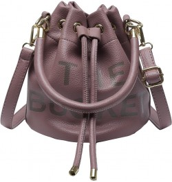 The Bucket Bag for Women, Small Leather Bucket Bag Purses, Crossbody/Handbag/Hobo Bag(7.9 * 7.9 * 8.3in) Purple $11.00 Hobo Bags