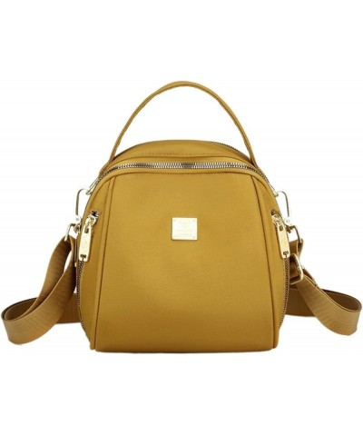 Fashion Womens Small Backpacks Shoulder Bags Solid Color Fashion Bag For Womens (Color : Yellow, Size : 9 * 8 * 5inch) 9*8*5i...