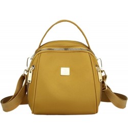 Fashion Womens Small Backpacks Shoulder Bags Solid Color Fashion Bag For Womens (Color : Yellow, Size : 9 * 8 * 5inch) 9*8*5i...