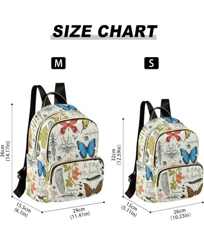 Mini Backpack Purse for Women Lightweight Girls Small Size Dragonfly Butterfly School Teens College Traveling Small $17.48 Ba...