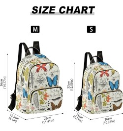 Mini Backpack Purse for Women Lightweight Girls Small Size Dragonfly Butterfly School Teens College Traveling Small $17.48 Ba...