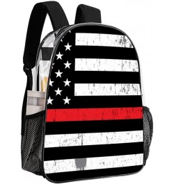 Clear Backpack Skull Usa Stars American Flag Black 17inch Clear Backpacks for Sports Game Concert Events Pattern1095 One Size...