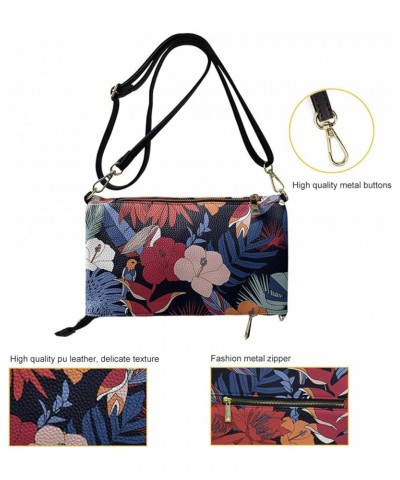 Leather Crossbody Purse for Women Long Over the Shoulder Purses Handbags Dachshund $16.40 Shoulder Bags